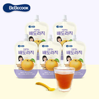 百蓓可儿 BEBECOOK 儿童桔梗梨汁果汁100g*5袋 韩国进口儿童饮料