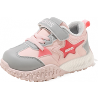 ABCKIDS ABC KIDS童鞋舒适儿童运动鞋205冬季男童加绒跑步鞋女童保暖二棉鞋 粉色
