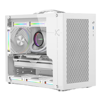 动力火车未知玩家XI00Pro桌面带提手MATX小机箱台式机240水冷电脑主机箱 X100PRO白色单机箱