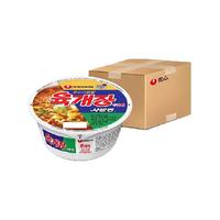 NONGSHIM韩国农心牛肉碗面泡菜桶装泡面86g*4碗拉面方便面