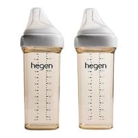 hegen 新加坡赫根HegenPPSU多功能防摔新生儿婴儿宝宝宽口奶瓶330ml*2