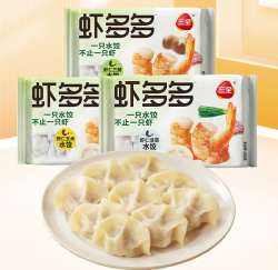 三全 精选高端 虾多多系列水饺400g 赠2件