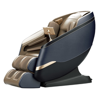 海尔（Haier）按摩椅家用全身太空舱2024十大品牌多功能零重力智能电动按摩沙发HQY-A319LU1咖啡色+蓝色+黑色