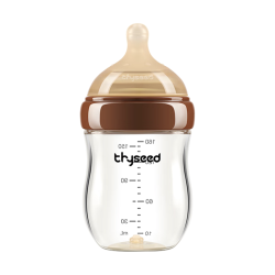 世喜 玻璃奶瓶0-6个月新生儿奶瓶防胀气0-3个月婴儿奶嘴160ml（2-3月）