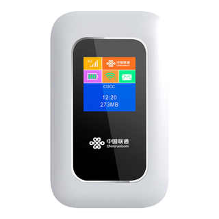 中国联通 China unicom China  China  China Liantong 联通 随身wifi免插卡4G路由器移动wifi无线上网卡随行车载手机电脑宽带流量卡 4G随身WiFi-彩屏电池款