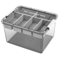 Citylong 禧天龙 玩具收纳箱积木分类大号分层药盒桌面磁力片乐高收纳盒