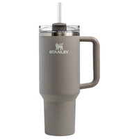 STANLEY Quencher 巨无霸吸管杯办公车载不锈钢保温杯887毫升-烟灰 烟灰色 887ml 【来袭】