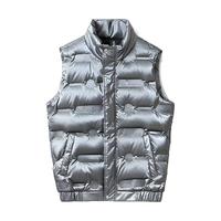 罗蒙【白鸭绒羽绒马甲】羽绒服男款连帽短款羽绒马甲防寒保暖修身显瘦 YR9900灰色(无帽子) 2XL(140~160斤)