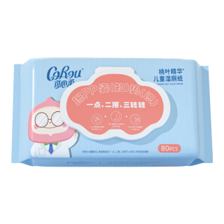 可心柔 湿厕纸 桃叶精华 80片*1包