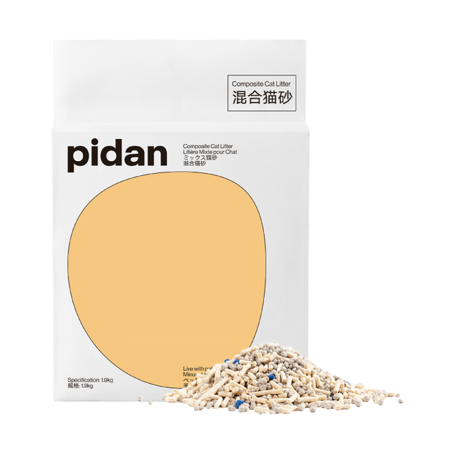 pidan 猫砂经典混合猫砂尝鲜装1.9kg*4袋 豆腐砂膨润土