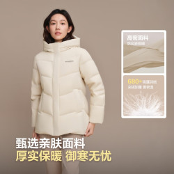 波司登 冬季羽绒服女短款连帽加厚90绒百搭保暖外套