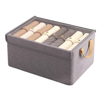 友纳（YOUNA）衣服裤子收纳筐神器衣柜分层家用收纳箱布艺分格盒衣物折叠整理箱