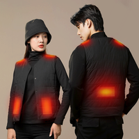 酷轻松 夜  酷轻松 KULAX 石墨烯智能马甲 5区双控电智能温控加热V领马甲