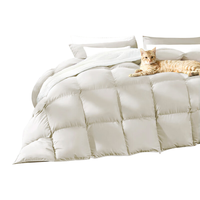 FUANNA 富安娜 星宇恋 50%白鹅绒羽绒被 加厚被 1400g填充 203*229cm 奶油灰