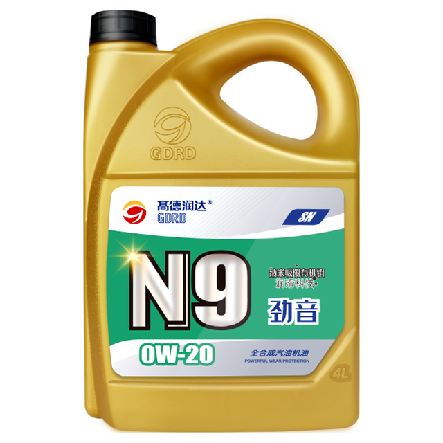 高德润达 全合成机油PAO酯类有机钼机油0W-20 SN级N9 0W-20 4升