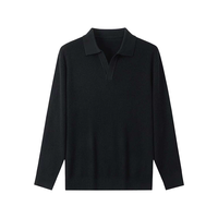 码尚 MatchU 骏马 男士羊绒衫 可机洗羊毛双股纱海鸥领绅士毛衫