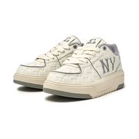 MLB鞋子男印刻老花学长鞋厚底板鞋女鞋运动鞋3ASXE035N-50GRS-260