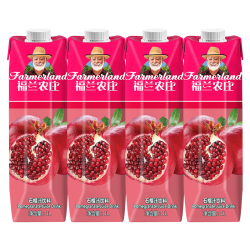 福兰农庄 冰冻柠檬水果汁饮品0脂肪大瓶装1L*3瓶大瓶囤货装