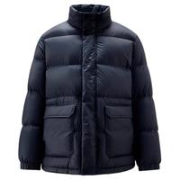 GIORDANO 佐丹奴 外套男装90%白鸭绒贴袋立领羽绒外套 01071696