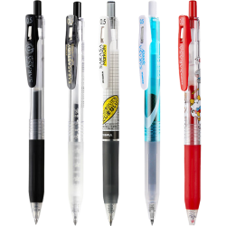 斑马牌 日本ZEBRA斑马笔JJ15中性笔套装文具黑笔用按动0.5mm
