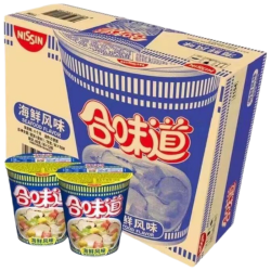日清食品 日清方便面合味道海鲜风味夜宵泡面76g*12杯装 27年2月到期