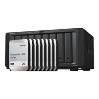 Synology/群晖 私有云备份一体机 企业级八盘位NAS磁盘列阵网络存储服务器+群晖HAT5310 20TB硬盘 8*20TB