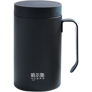HAERS 保温杯 450ml 玄黑