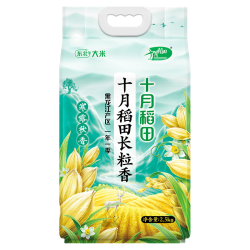 十月稻田 长粒香大米5kg  东北大米10斤 5kg*1袋