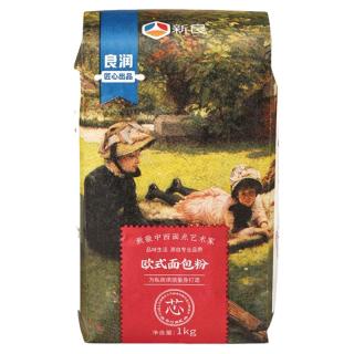 新良 大师系列欧式面包粉1kg 高筋面粉