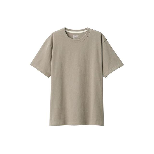 無印良品 MUJI 男式 粗棉线 天竺织 短袖T恤 打底衫男款