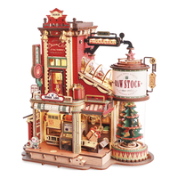 ROKR 工厂 diy手工立体积木拼图模型玩具初中生圣诞节