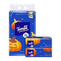 Tempo 得宝 万圣节节日限定 南瓜派对 抽纸 4层*80抽*4包(195*133mm)