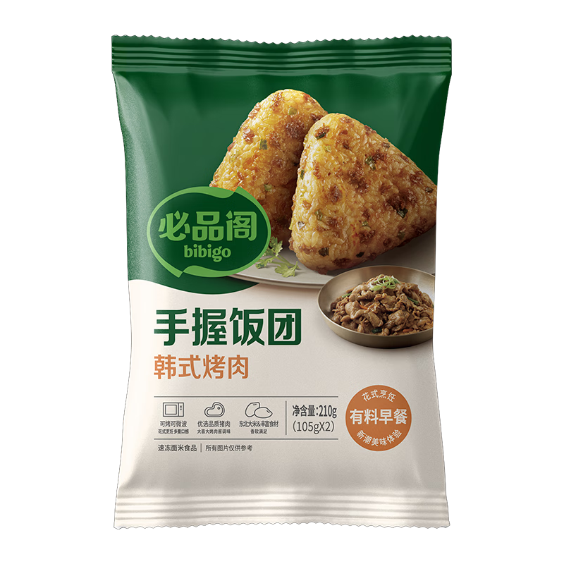 必品阁 韩式烤肉饭团 210g