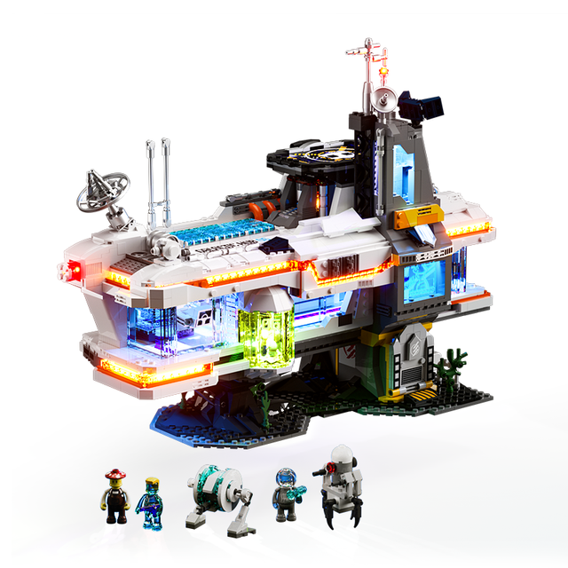 新品发售：灯搭 Lumibricks 灯搭Lumibricks 街景系列 20007 太空悬赏中心