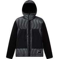 波司登奥莱秋男轻薄连帽设计撞色拼接大口袋羽绒服短外套