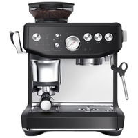 铂富（Breville）BES876 半自动意式咖啡机 家用 咖啡粉制作 多功能咖啡机 松露黑 Black Truffle BES876 松露黑