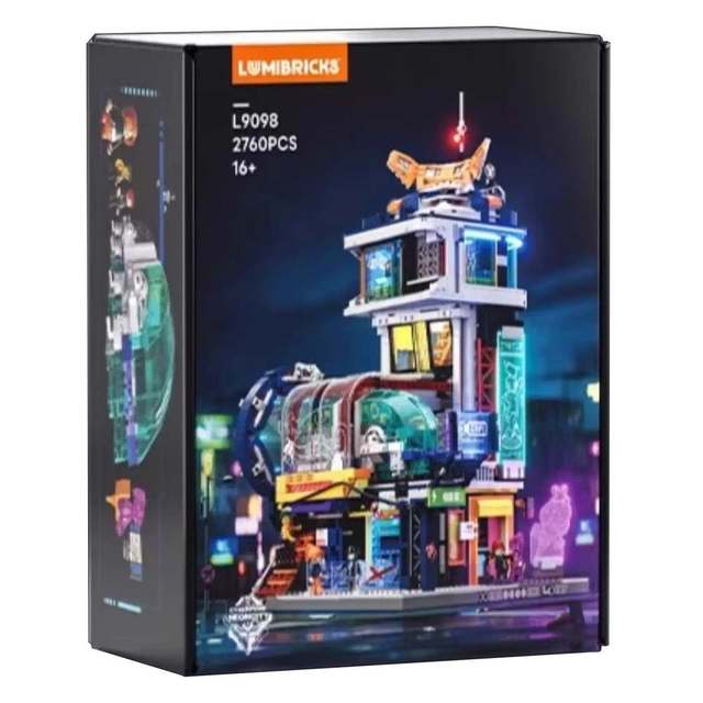新品发售：灯搭 Lumibricks 灯搭Lumibricks 赛博朋克系列 L9098 悬浮列车站