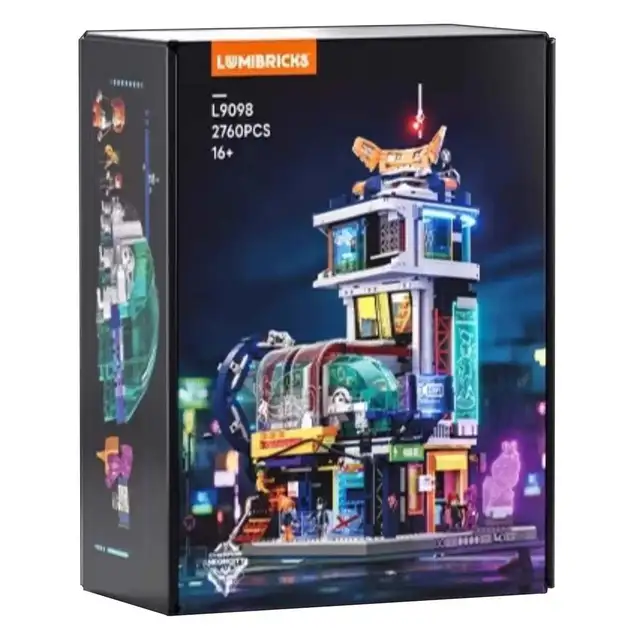 灯搭Lumibricks 赛博朋克系列 L9098 悬浮列车站