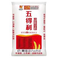 五得利面粉六星超精中筋小麦粉25kg包子饺子馒头家用50斤装商用