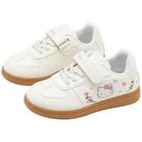 凯蒂猫Hello Kitty童鞋女童运动鞋时尚德训鞋女孩百搭儿童平底板鞋6833米色37 37 码适合脚长23.0-23.5cm