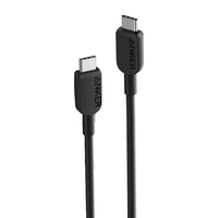 ANKER安克 双头type-c数据线PD60W c to c充电线适iPhone15/iPad/Mac笔记本/小米安卓手机 黑色 0.9m