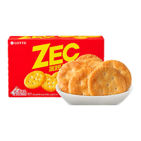 乐天 LOTTE韩国ZEC咸味苏打饼干薄脆饼干早餐休闲零食300g