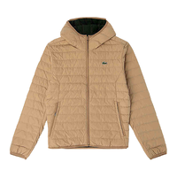 法国拉科斯特 LACOSTE冬季潮流休闲连帽保暖外套简约短款羽绒服