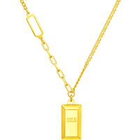 CHOW TAI FOOK 周大福 F226470 金砖足金项链 40cm 7.35g