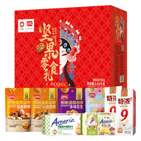 盼盼粗粮梅尼耶饼干蛋糕蒟蒻果冻花生核桃杏仁1410g坚果零食礼盒