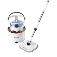 美添乐（HoMettler）净污分离拖把家用一拖净免手洗2024旋转懒人拖把平板带桶配3拖布 双桶百搭黑+3块布+清洁片