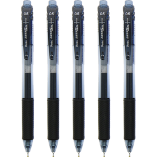 派通 BLN105 按动中性笔 黑色 0.5mm 5支装