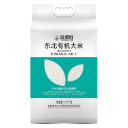 裕道府 大米 5斤东北有机大米2.5kg 新米