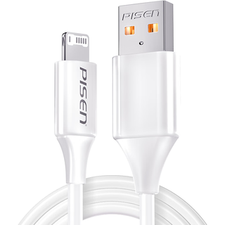 PISEN 品胜 Lightning 2.4A 数据线 PVC 1.2m 白色