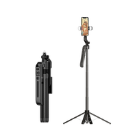 逗映科技 FUNSNAP 逗映 AI人脸360°跟拍自拍杆云台 无需APP丨智能人脸跟踪丨加粗碳素钢底支架 黑色